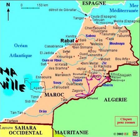 carte du maroc